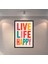 Live Life Happy Retro Mdf Duvar Dekarasyon Tablosu 1