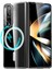 Samsung Galaxy Z Fold 3 Uyumlu Köşe Korumalı Darbe Emici Sert Sararmaz Şeffaf Magsafe Kılıf 1