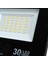 30 Watt - 220 Volt 6500K IP66 150* Işık Açısı Siyah Slim Kasa LED Projektör (4887) 4