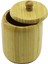 No-10 Ahşap - Bambu Şekerlik Kapaklı Çap: 9cm Derinlik: 10.5 cm 1