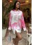 Pembe Geçişli Saten Gömlek 3439 5