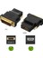 DVI HDMI Adaptörü DVI 24+1 HDMI Kaplama Fiş DVI Erkek HDMI Uyumlu Video Dönüştürücü Pc Hd Tv Için 3