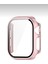 Apple Watch Se 44MM Uyumlu Zarif Elmas Taşlı Rose Gold Kasa ve Ekran Koruyucu Kılıf 2