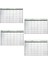 Manyetik Yapışkanlı Bir Aylık Program Planlayıcı Takvim 85X56 cm (5064) 5