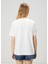 Kırık Beyaz Logo Baskılı T-Shirt 5