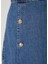 Mavi Mini Denim Etek 5
