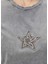 Açık Gri Taşlı Yıldız Işlemeli T-Shirt 6
