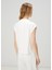 Beyaz Drape Detaylı T-Shirt 6