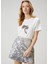 Beyaz Işleme Detaylı T-Shirt 1