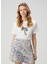 Beyaz Işleme Detaylı T-Shirt 4