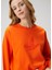 Oversize Mercan Logo Nakışlı Sweatshirt 2