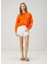 Oversize Mercan Logo Nakışlı Sweatshirt 3