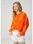 Oversize Mercan Logo Nakışlı Sweatshirt 4