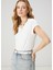 Kırık Beyaz Basic T-Shirt 4