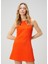 Slim Fit Mercan Mini Jersey Elbise 5