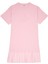 Pembe Logo Detaylı Mini Elbise 7