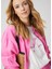 Oversize Pembe Keten Gömlek 2