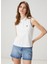 Kırık Beyaz Polo Yaka T-Shirt 4