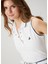 Kırık Beyaz Polo Yaka T-Shirt 2