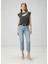 Mavi Taşlı Slouchy Jean Pantolon 2