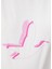 Beyaz Pembe Logo Baskılı T-Shirt 6