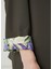 Haki Kol Ucu Palmiye Desenli Blazer 6