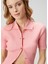 Pembe Ribli Polo Hırka 2