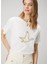 Beyaz Gold Logolu T-Shirt 3