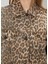 Leopar Desenli Denim Ceket 5