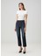 Abigail Straight Leg Koyu Mavi Jean Pantolon 1