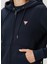 Lacivert Kapüşonlu Fermuarlı Sweatshirt 5