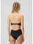 Sea Stripe Siyah Straplez Bikini Üstü 4