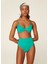 Solana Econyl Pinup Yeşil Yüksek Belli Kadın Bikini Takımı 3