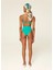 Solana Econyl Pinup Yeşil Yüksek Belli Kadın Bikini Takımı 4