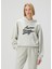 Harvey Gri Kapüşonlu Logolu Sweatshirt 1
