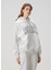 Açık Gri Kapüşonlu Logolu Sweatshirt 3