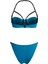 Amazon Bandeau Petrol Mavisi Kadın Bikini Takımı 2