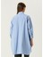 Oversize Mavi Çizgili Gömlek 5