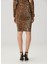 Leopar Desenli Midi Jersey Etek 4