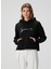 Siyah Logo Baskılı Sweatshirt 1