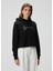 Siyah Logo Baskılı Sweatshirt 3