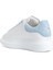 Oversized Mavi Beyaz Kadın Deri Sneaker 3