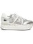 Beth Beyaz Gümüş kadın Sneaker 1