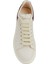 Oversized Beyaz Bordo Kadın Deri Sneaker 4