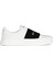 Siyah Beyaz Kadın Deri Sneaker 1