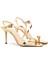 Strappy Gold Kadın Deri Sandalet 2