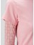 Açık Pembe Logo Baskılı Crop T-Shirt 5