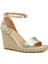 Rockstud Gold Kadın Deri Espadril 3