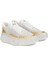 Nama Beyaz Gold Kadın Keten Sneaker 2