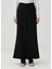 Siyah Twill Wide Pantolon 3